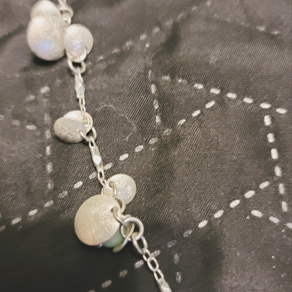 Single Layered Beaded & small tags accented with silver chain - Picture 6 of 7
